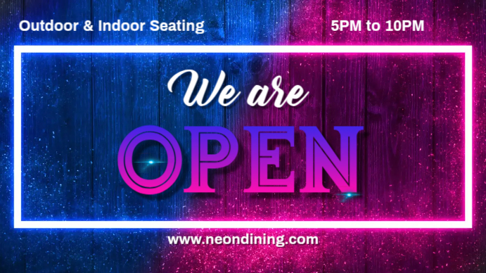 We Are Open Template Presentation (16:9)