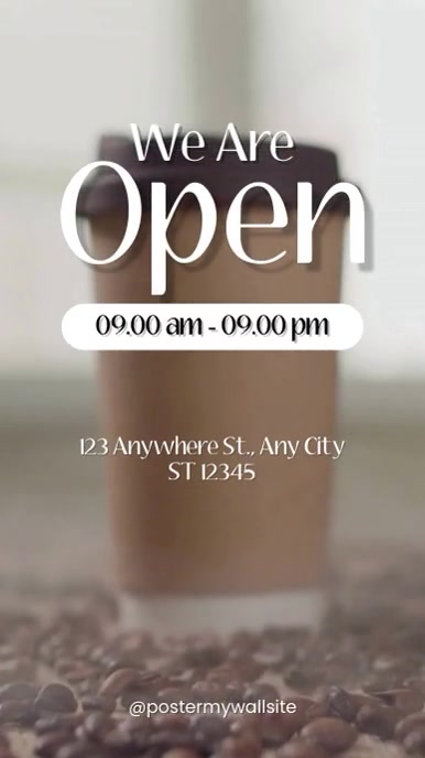 we are open template Instagram Reel