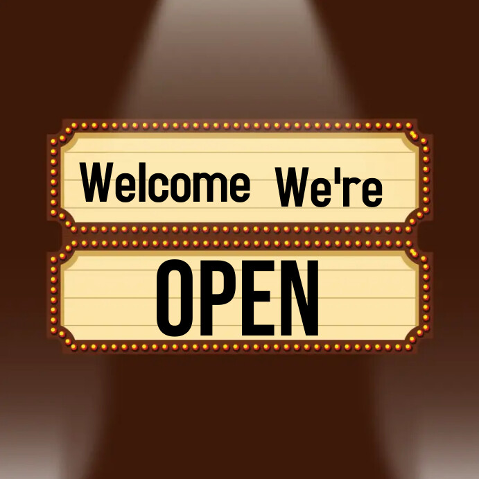 We are open templates Instagram Post