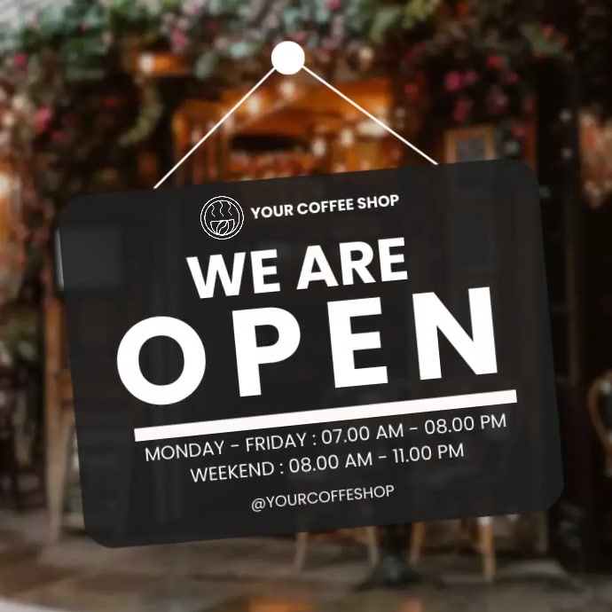 We are Open Video template Instagram 帖子