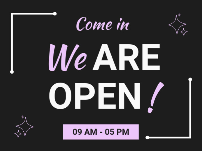 We are open Yard Sign Template | PosterMyWall
