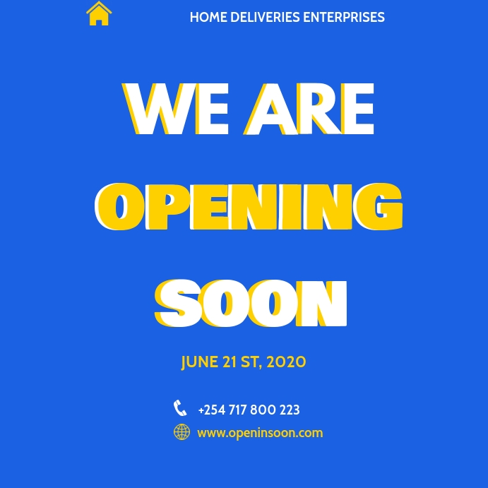 Opening Soon Flyer Template