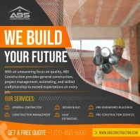 We build your future construction Instagram s Vierkant (1:1) template