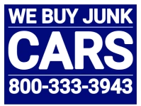 We Buy Junk Cars Template Yard Sign