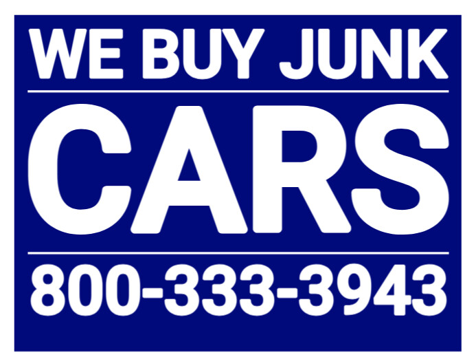 We Buy Junk Cars Template | PosterMyWall