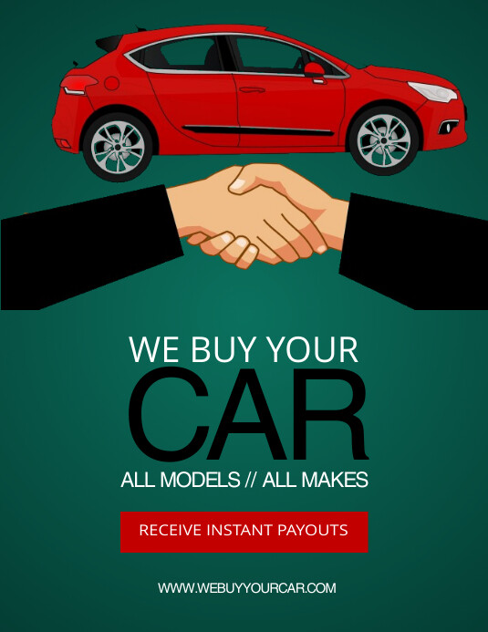 We Buy Your Car Flyer Promo Template PosterMyWall