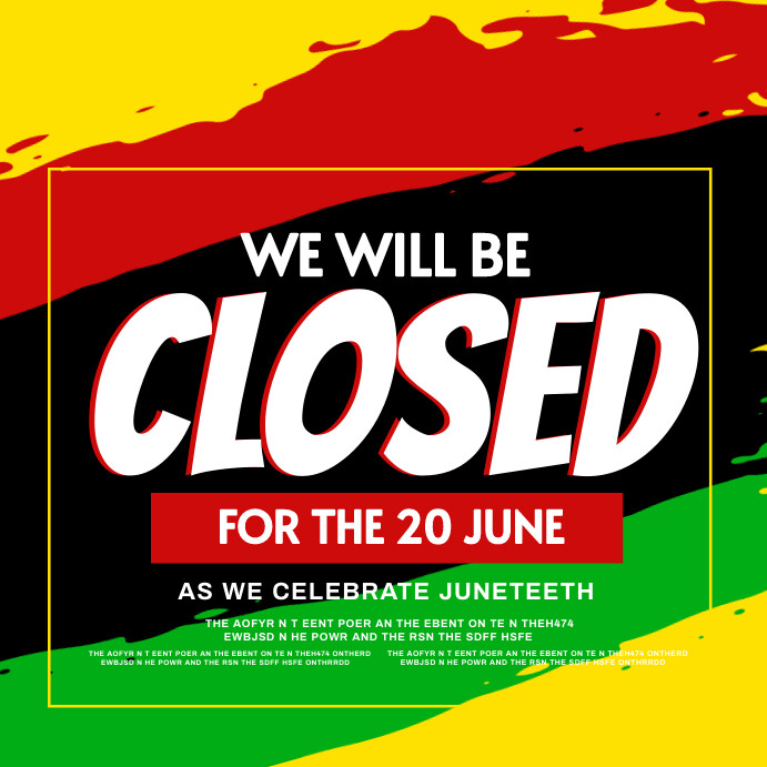 we closed Instagram Post template