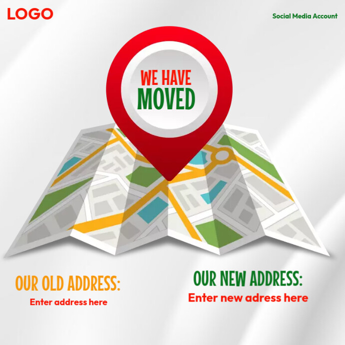 Have Post we have moved Template | PosterMyWall