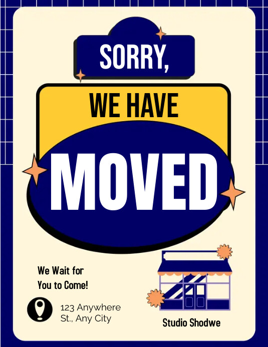 We Have Moved Template PosterMyWall