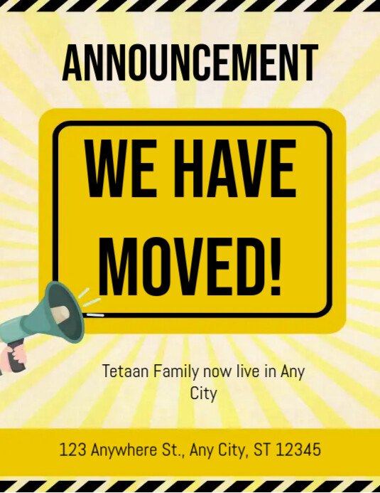 We Have Moved Template PosterMyWall