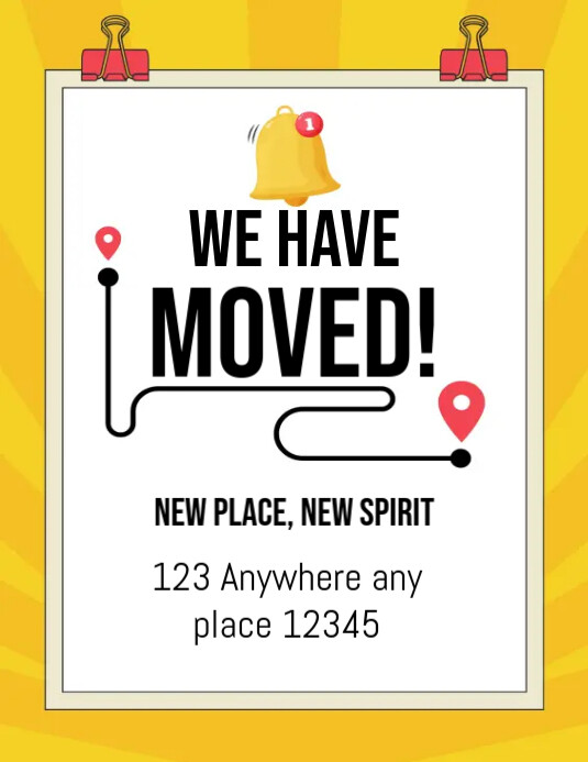 We Have Moved Template PosterMyWall