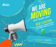We Have Moved Medium Rectangle Middelgrote rechthoek template