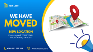 We Have Moved Twitter post Wpis na Twittera template