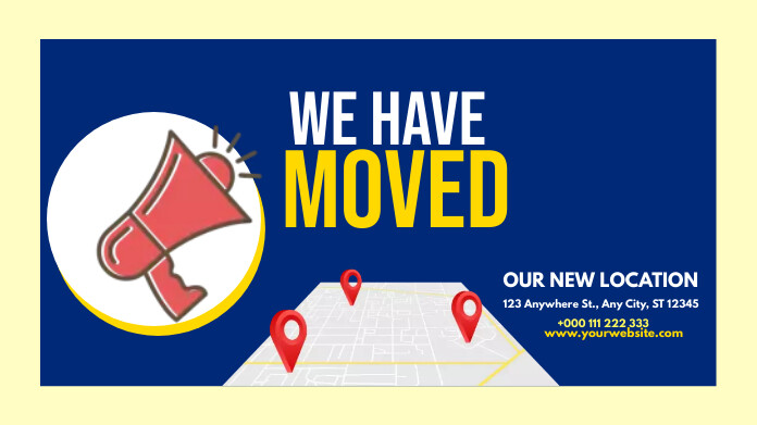 Have Post We Have Moved Twitter post Template | PosterMyWall