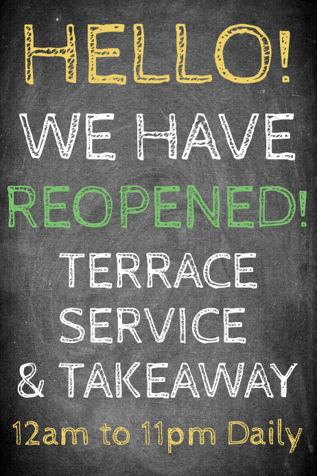 We Have Reopened Template | PosterMyWall