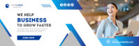 We Help Business To Grow Faster Banner Flyer template