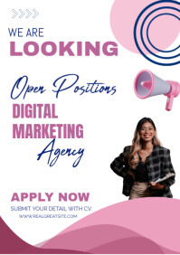 Hiring new jobs post Template | PosterMyWall
