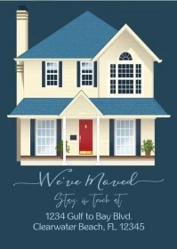 We Moved Announcement A6 template