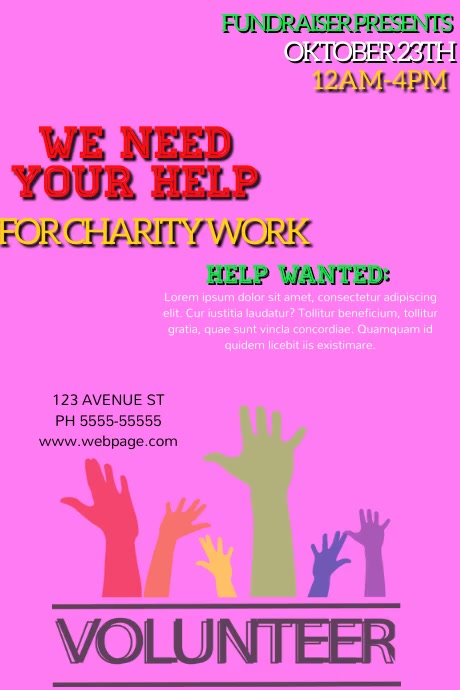 Need Helper Post We need help Template | PosterMyWall