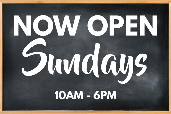 We Open Sundays Store Door Poster Template PosterMyWall We Open Sundays Store Door Poster Template PosterMyWall
