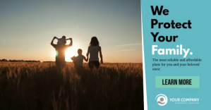 We protect your family social media template Publicité Facebook