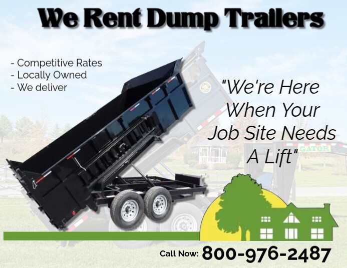 We Rent Dump Trailers Template | PosterMyWall