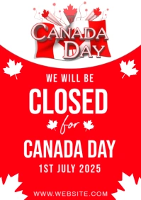 We Will Be Closed  A4 template