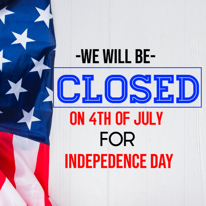 we will be closed Template | PosterMyWall