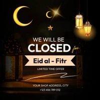 We will be closed foe Eid Instagram-Beitrag template
