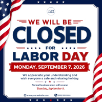 Hvid Labor Day Closure Announcement Isikwele Template