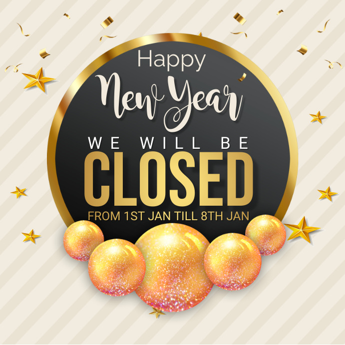We Will Be Closed For New Year Flyer Template PosterMyWall we-will-be-closed-for-new-year-flyer-template-postermywall