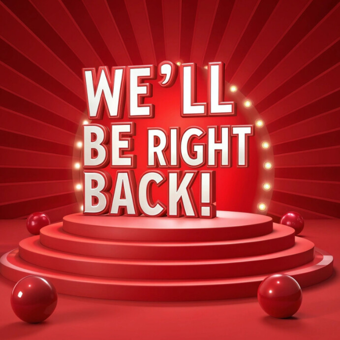 We will be right back Instagram na Post template