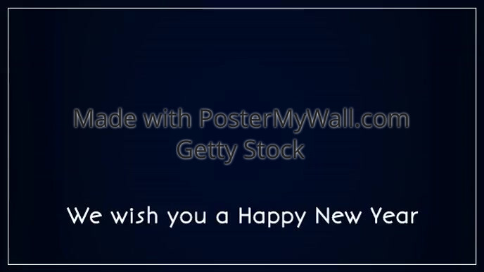 We Wish You A Happy New Year 2020 Firework Ad Template Postermywall