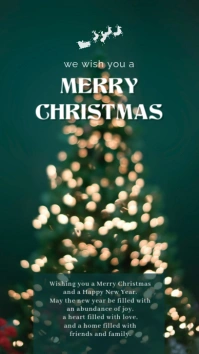 We Wish you a Merry Christmas Instagram Story template