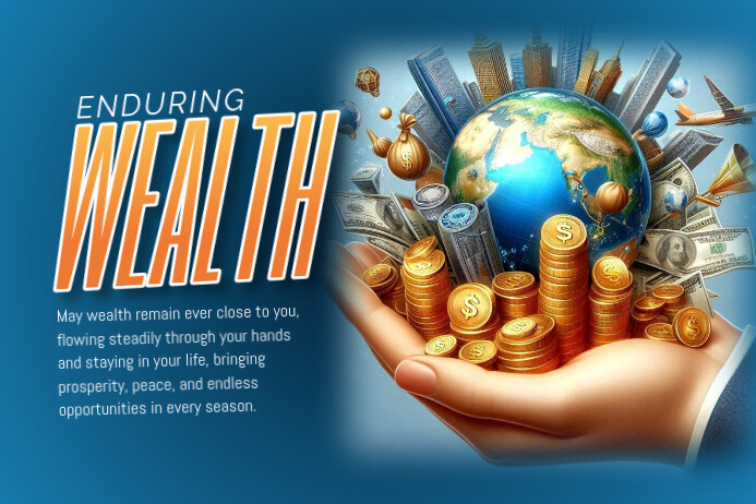 Wealth Poster template