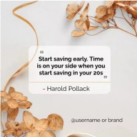 Wealth Quote Flyer Template Message Instagram