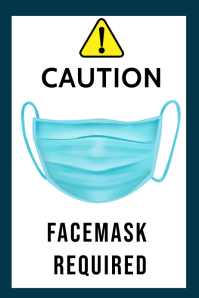 facemask required premises sign poster template postermywall