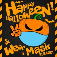 WEAR A MASK BANNER Квадрат (1 : 1) template