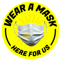 Wear A Mask in Summer Sign Template Quadrado (1:1)