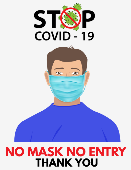 Wear Face Mask Covid-19 Template | PosterMyWall