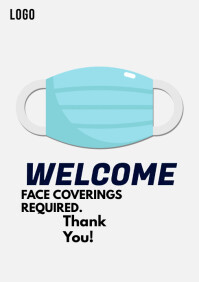 Wear Mask Template PosterMyWall