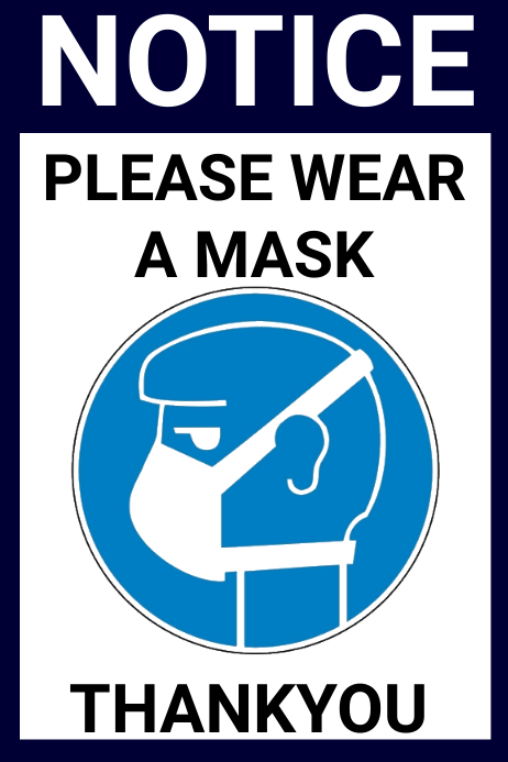 WEAR MASK POSTER Template PosterMyWall wear-mask-poster-template-postermywall