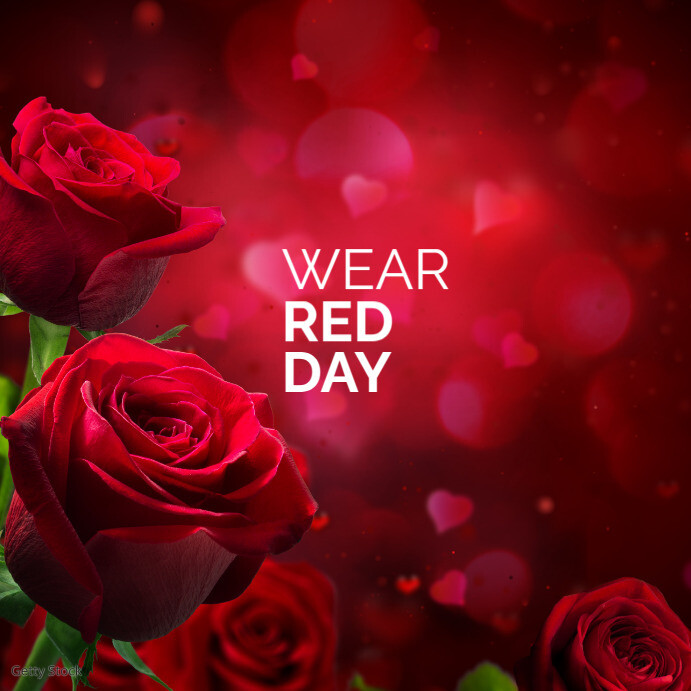 Red Day Sign WEAR RED DAY Template | PosterMyWall