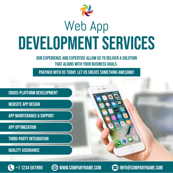 web app development services flyer template | PosterMyWall