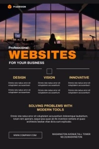 Web Design Agency Flyer Plakkaat template