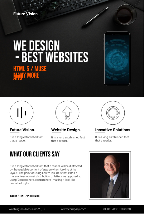 Web Design Company Flyer Template | PosterMyWall