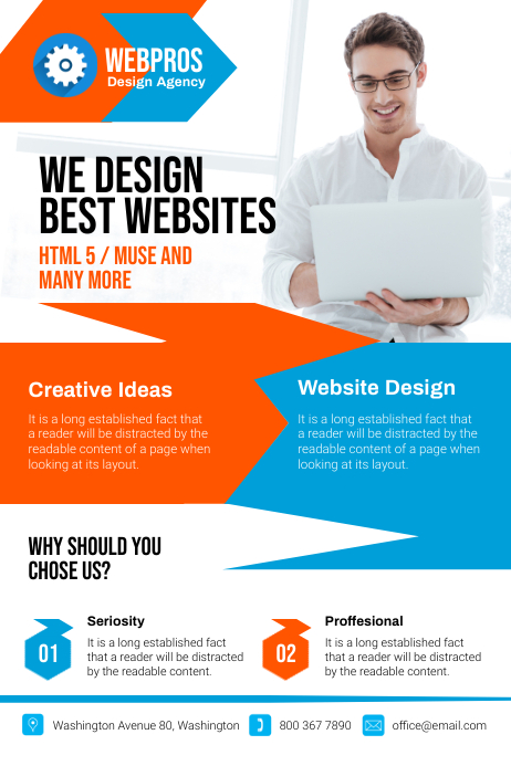 Web Development Fliers Examples Web Design Company Flyer Template | PosterMyWall