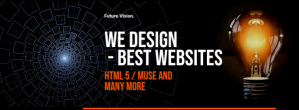 Web Design Company Flyer Фотография обложки профиля Facebook template