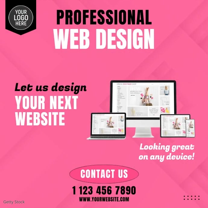 Web Design Company Video Ad Template | PosterMyWall