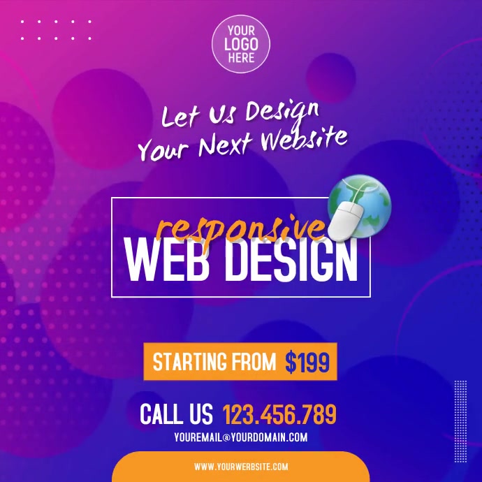 Web Design Company Video Ad Template | PosterMyWall